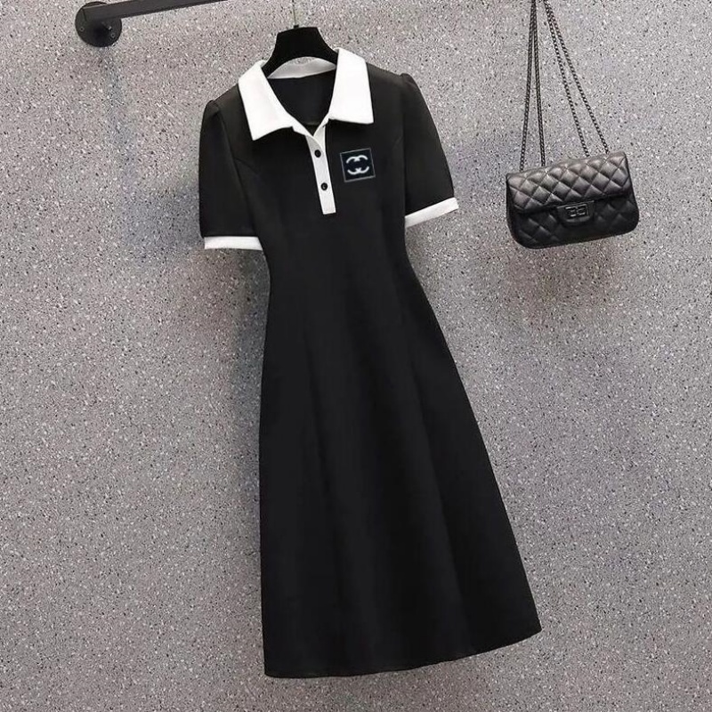 2025 New Summer Luxury Style Dress Designer Summer Women Casual Embroidery Brand Logo Dress Sexy Streetwear Fashion Party Club Elegant Dresses Asian Size S-XXL