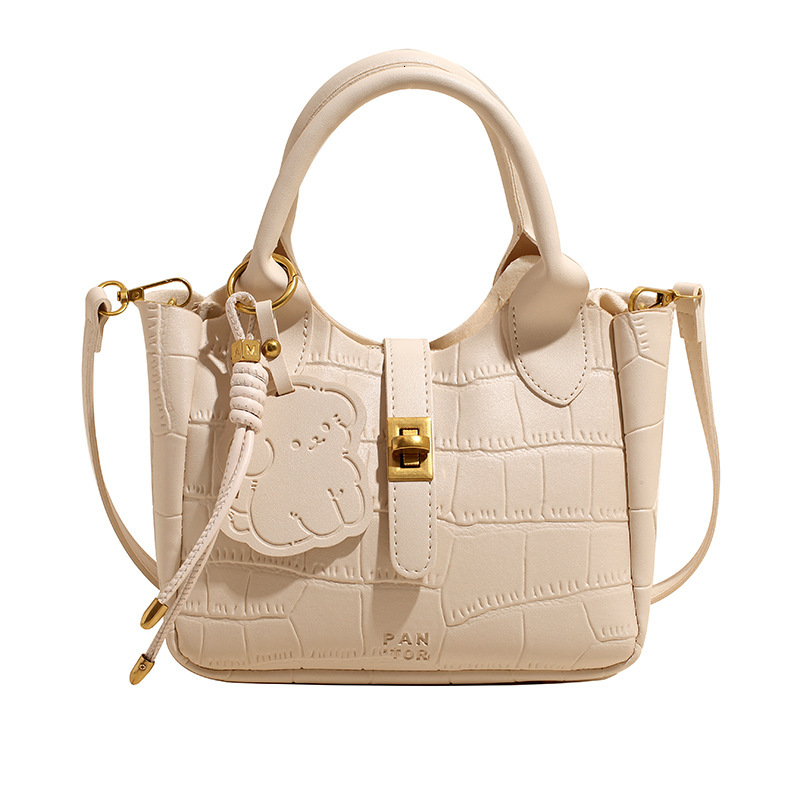 Luxury Brand Designer Bag High-End Bag For Women 2025 New Trend Lychee Pattern Basket Handbag Versatile Tote Bag Shoulder Crossbody Bag