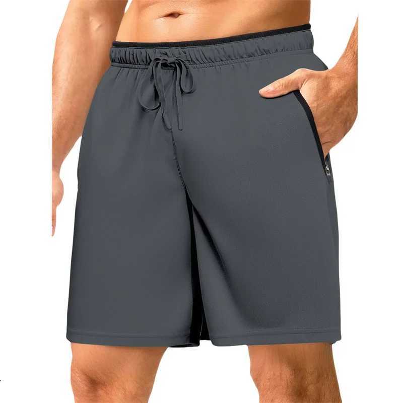 2025 Summer Brand Men Sports Shorts Quick Dry Zipper Pocket Training Shorts Summer Fitness Joggers Casual Gym Shorts Pants Male W250724