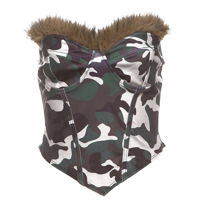 2024 Autumn Winter New Street Fashion Sexy Frayed Leopard Print Camisole for Women 20d