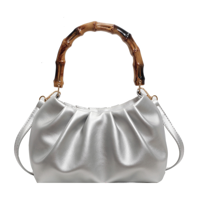 Luxury Brand Designer Bag 2025 Summer New Style Nanfeng Women's Bag Wrinkled Vintage Wooden Handheld Cloud Bag Elegant High-End Soft Shoulder Bag