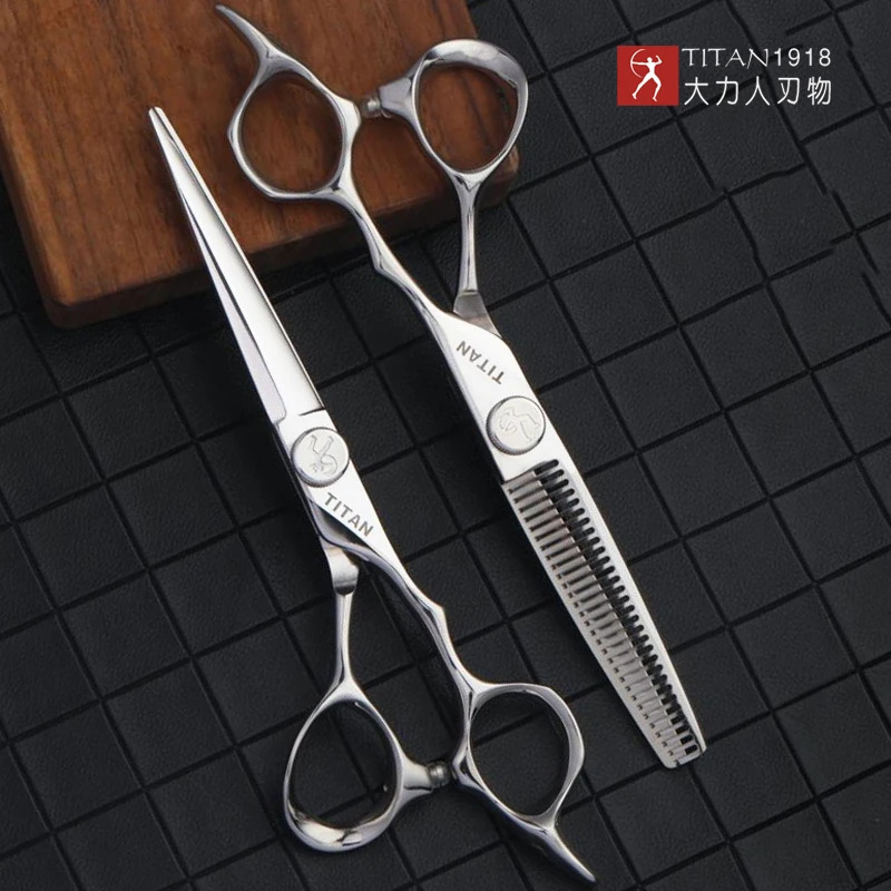 TITAN professional hairdresser barber tools salon hair cutting thinning shears set of 60 7 inch scissors 250716