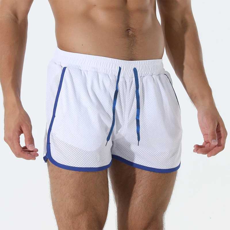 Men s Athletic Shorts with Pockets Quick Dry Gym Shorts for Running Workout Elastic Waistband Jogger Shorts in Contrast W250724