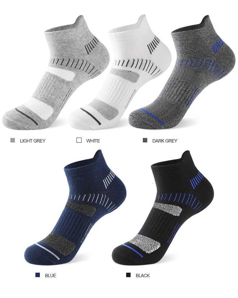 5 pairs of socks mens anti-odor socks mens socks sports basketball socks sweat-absorbing socks X250725
