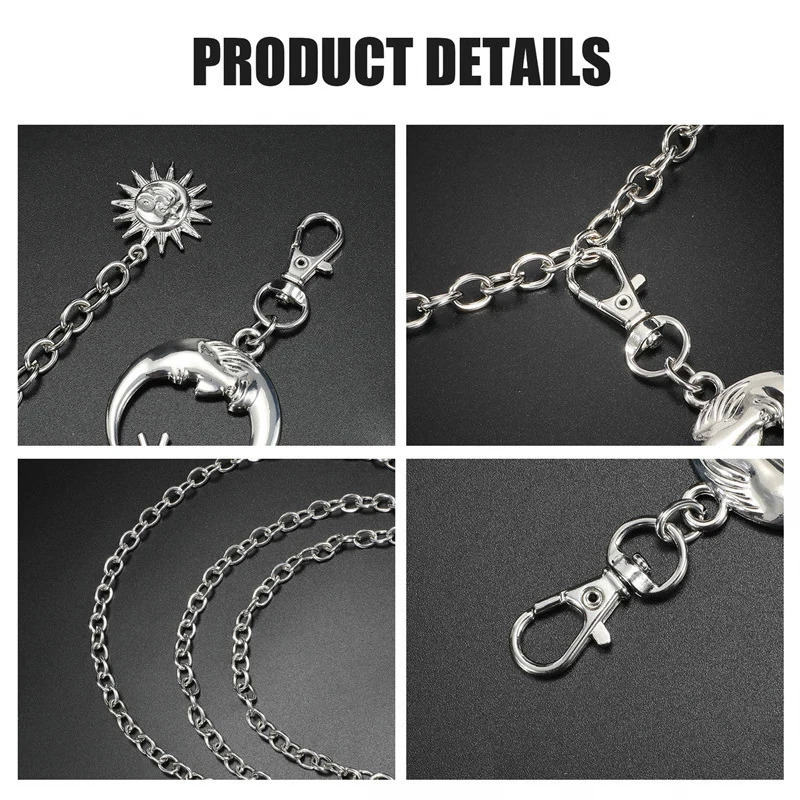 Multilayer Punk Gothic Sun Waist Chain Metal Belts For Women Dress Jewelry Waist Chain Waist Belts 250722