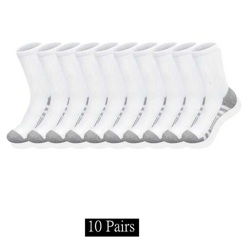 10/20/30 Pairs Mens Classic Crew Socks Unisex Sports Socks for Men Running Basketball Anti-slip Outdoor Breathable Mens Socks X2507251