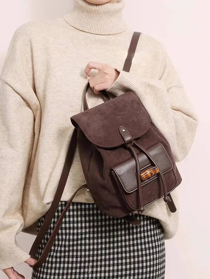 Vintage Scrub PU Leather Women Backpack Small Designer Female Backbags Ladies Shoulder Bag For Girls Bagpack Bolsas