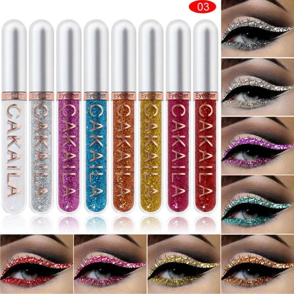 8-Color Set Waterproof Eyeliner Pens Long-lasting Glitter & Colored Makeup Cosmetics Beauty Matte Eye liner Pencil Kit X250725 X25072