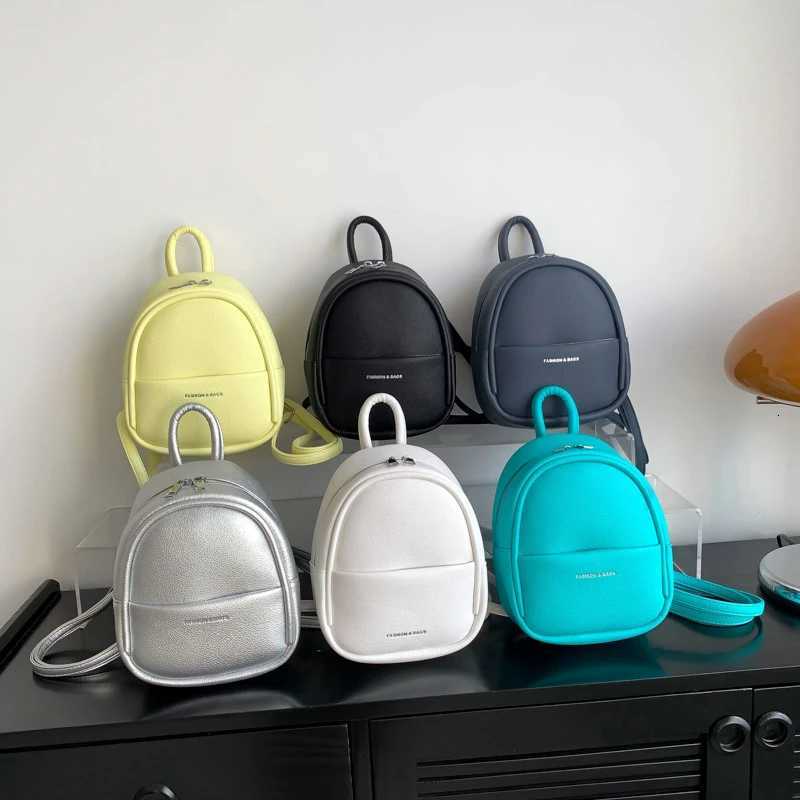Brand Designer Luxury Wen Backpack Mini Soft Touch Multi-Functional Small Backpack Fem Ladies Shoulder Bag Girl Purse Black Y250724