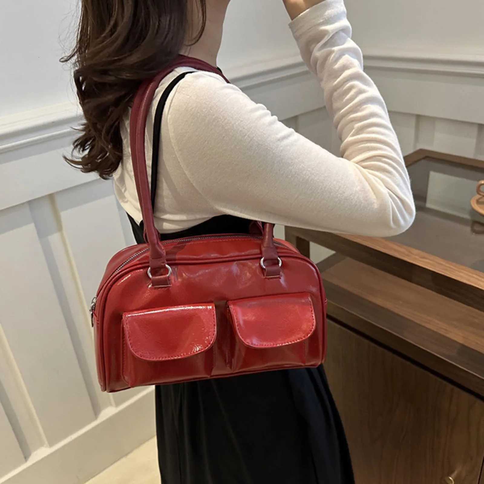Handbag Wens Pu Leather Shoulder Bag Convenient to Use and Spacious Design Armpit Package for Ceremonies and Other Holidays Y250725
