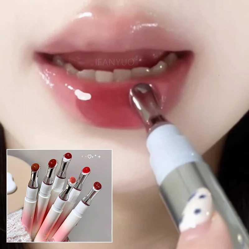 Watery Crystal Clear Jelly Lip Gloss Lasting Tender Mirror Water Light Glass Lip Glaze Smoothing Lips Line Moisturizing EssenceXJ250724