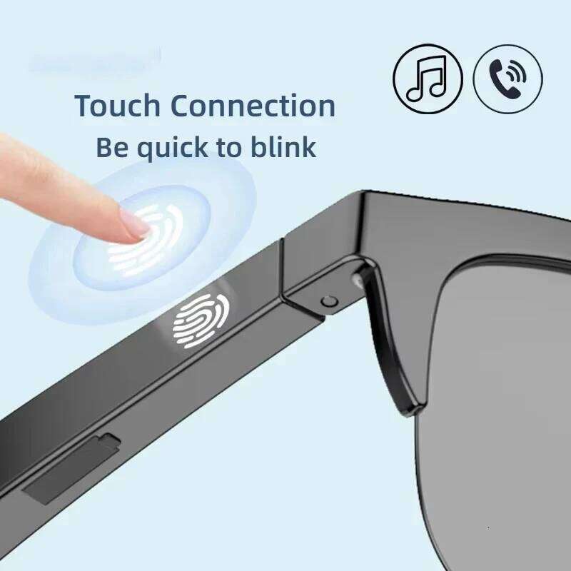 Smart Sunglasses Bluetooth 5.3 Call Outdoor Sports Headphones HIFI Blue Light Waterproof Anti-UV Glasses For Men Women