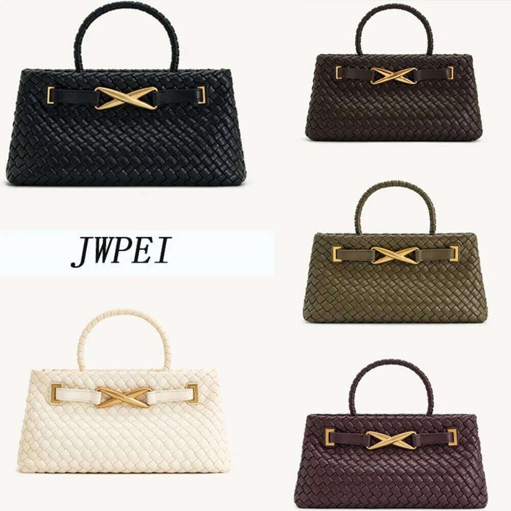 JW PEI Woven Women's New Elora Hand-Held Shoulder Messenger Bag French Niche High-End