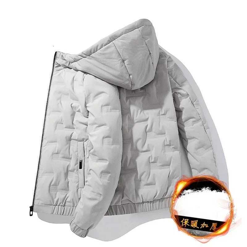 2021 Winter New Fashion Mens Down Jacket Brand Thermal Jacket Trendy Hooded Zipper Down Jacket Mens Coats X250725