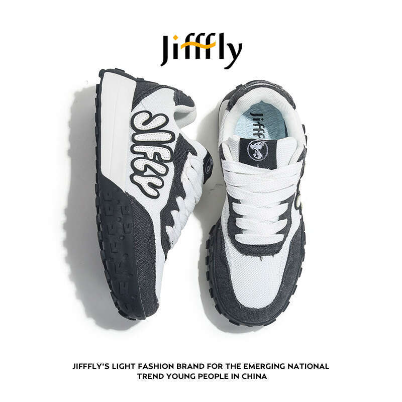 Jiffly Aggan Women's Classic Retro Sneakers for Fall/Winter with Thick Sole
