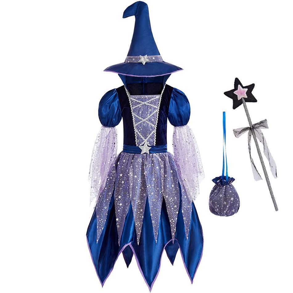 Baby Pumpkin Costume Girls Princess Pageant Dress Children Vampire Performance Elegant Clothes Witch Halloween Romper 1-12 Years Z250725