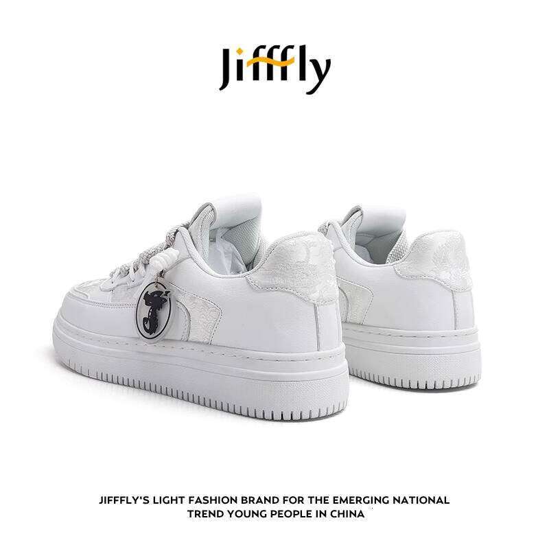 Jifffly Men's Sneakers 2025 Summer New Niche White Couple Versatile National Trend Sports Shoes Women