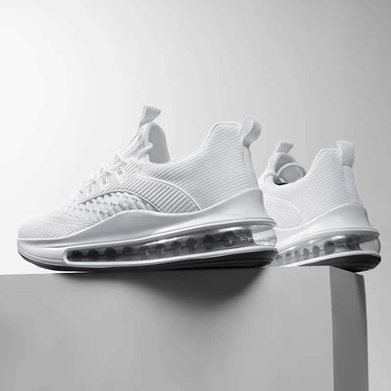 100% Hand Zoom Air Cushioned Sneakers for Men Size 48 Extra Large Mens Breathable Student Teen Flying Woven Running Shoes XJ250725