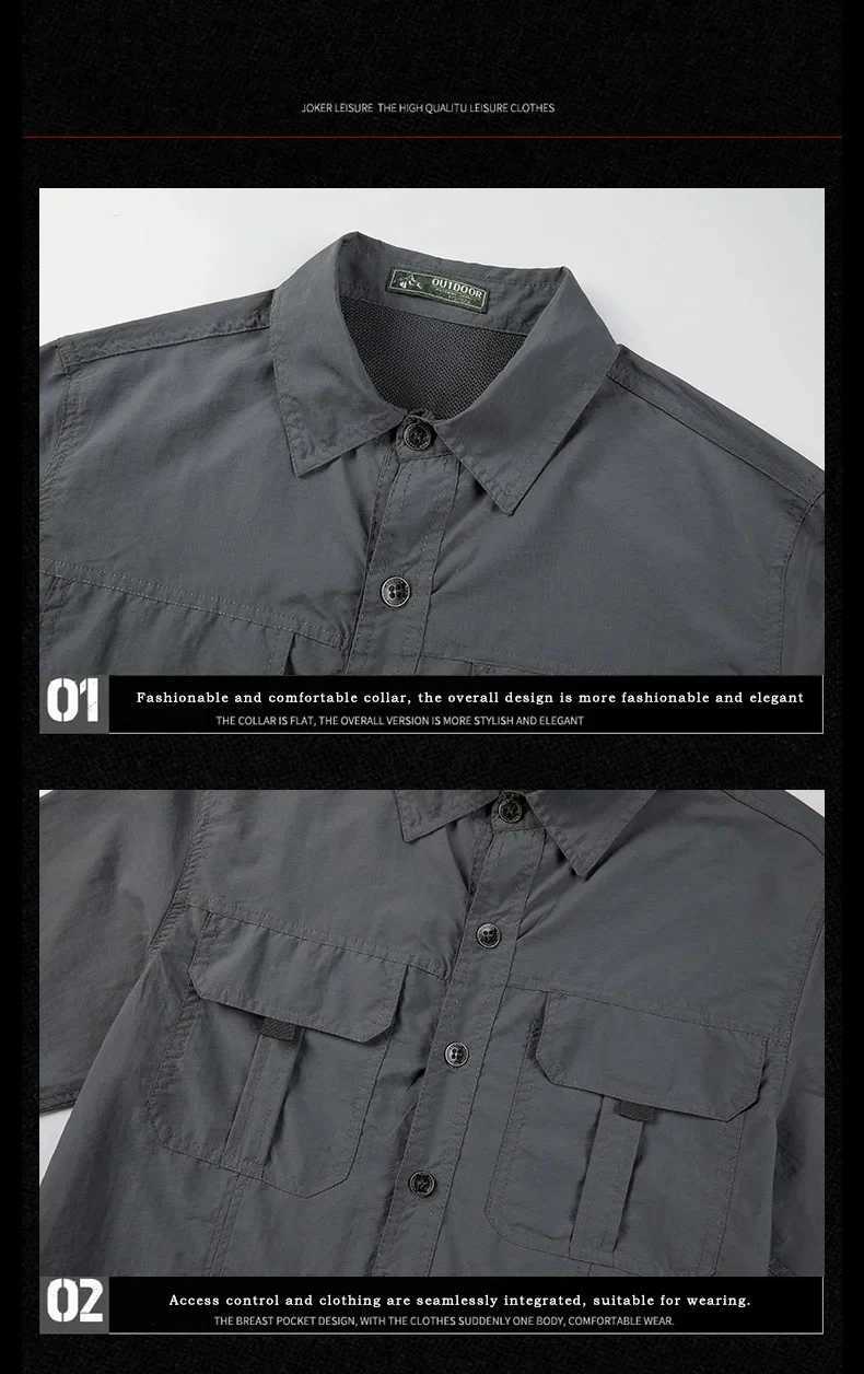 Lightweight Breathable shirt tactical multifunctional shirt outdoor long sleeved work shirt breathable sports sun protection Y250724