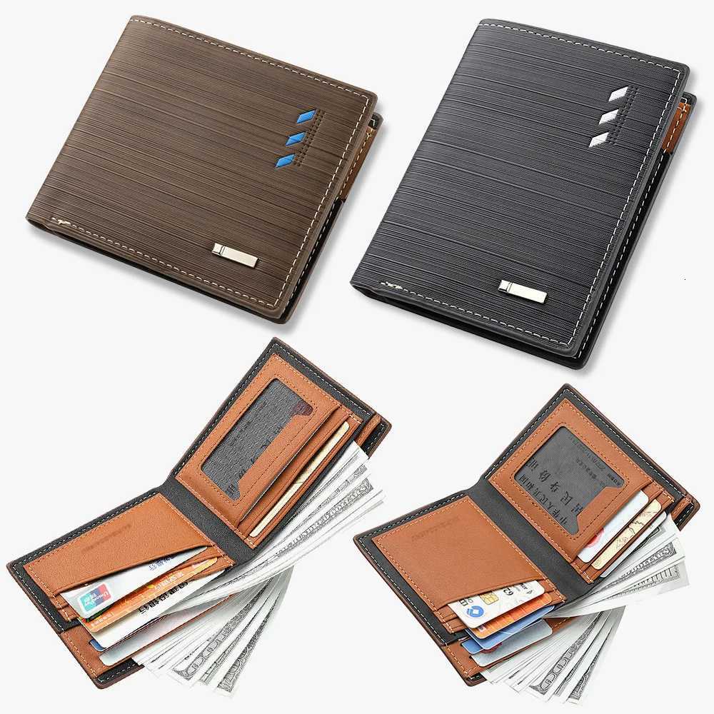 Mens Short PU Leather Wallet Multi-slot Holder Mens Wallet Casual Wallet for Men Z250725