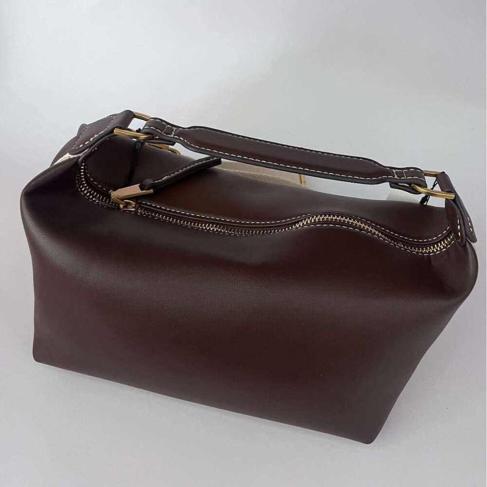 Leather Bag Bucket Bag Tote Bag Women S Spring New Side Stripe Decor Casual Shoulder Handbag Crossbody Bag Trend