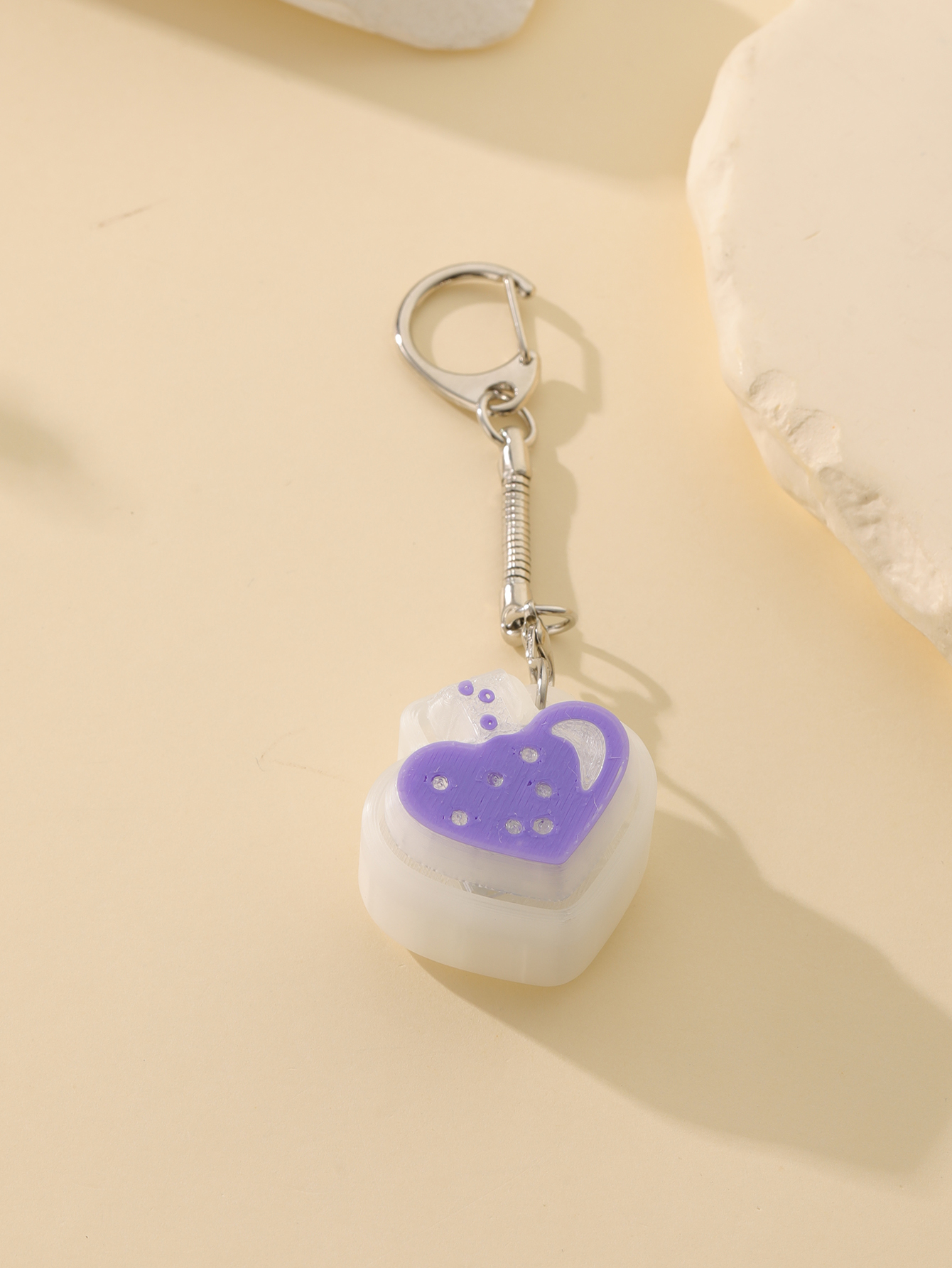 3D printed magic potion bottle pendant - an adult stress relief toy with a portable anxiety relief gadget featuring a clickable keyboard design