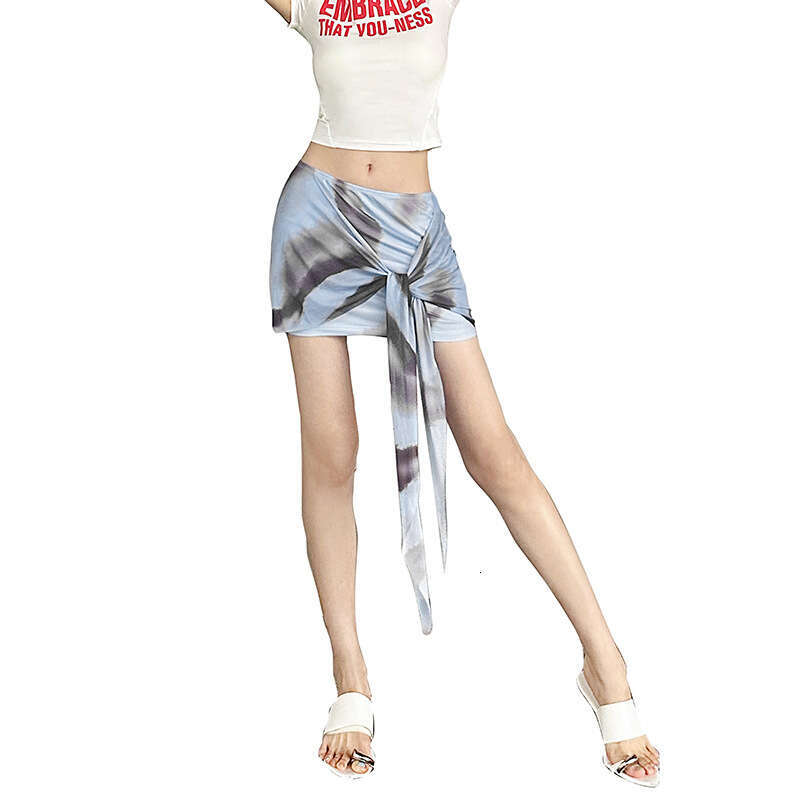 2025 Summer New Sexy Pure Desire Style Slim Fit High Waist Versatile Ribbon Half Skirt Women's Fashion 447