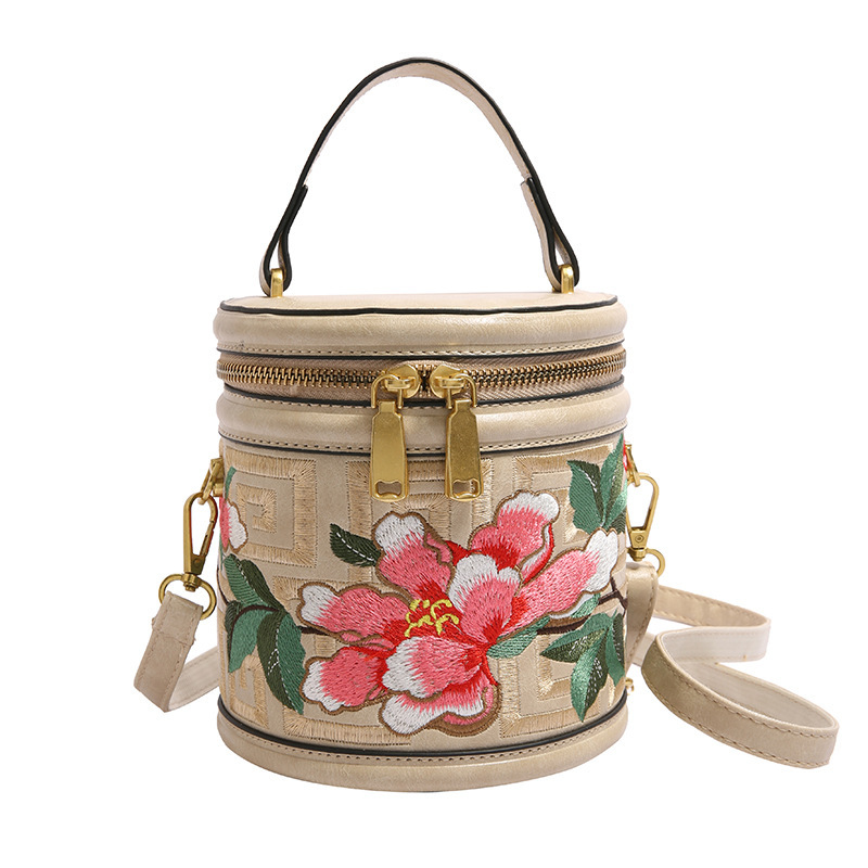 Luxury Brand Designer Bag Foreign Trade High-Value National Style Suzhou Embroidery Niche Pen Holder Bag Single Shoulder Crossbody Bag For Women Porta