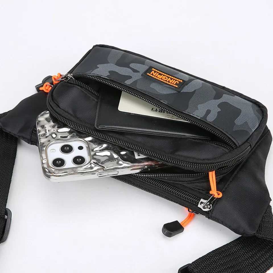 Unisex Waterproof Waist Pack Multi-Pocket Fanny Bag Outdoor Sports Travel Slim Fit Waist Bag Hip Belly Bag Shoulder Bag Y250724