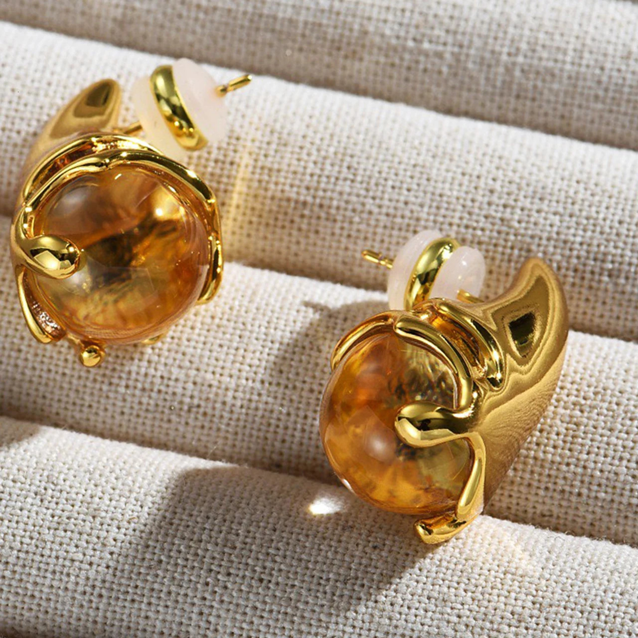 Jewelry Accessories Trendy Style White Water Droplet Glass Bead Irregular Earring For Womens Parties Gifts 250715