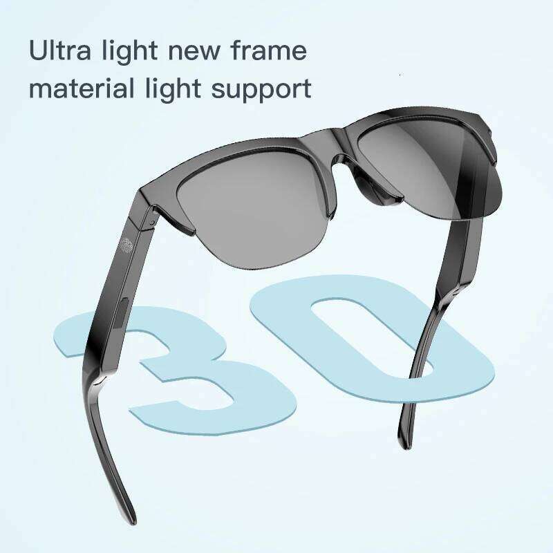 Smart Sunglasses Bluetooth 5.3 Call Outdoor Sports Headphones HIFI Blue Light Waterproof Anti-UV Glasses For Men Women