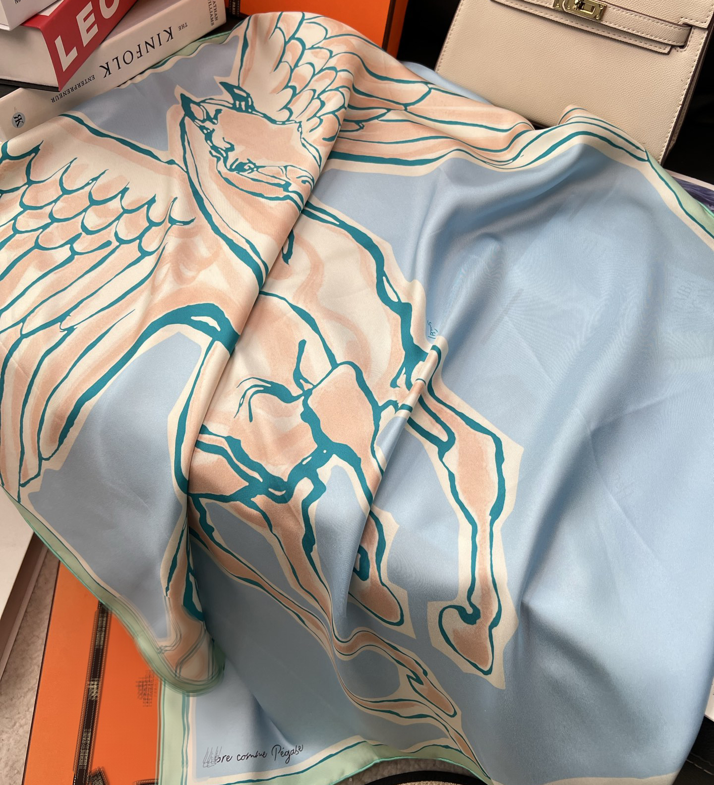 20 Colors 2025 High-End 100% Real Silk Fabric Scarf Shawl Multifunctional Headscarf Bust Square Fashion Women's Printed Scarf Shawl Silk Scarf 90
