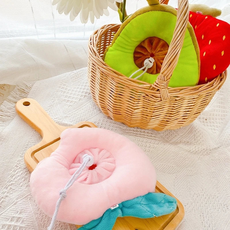 Soft Toast Avocado Shaped Cotton Pet Elizabethan Collar Dog Cat Adjustable Wound Healing Collar Prevent Bite Neck Ring For Pets 250716