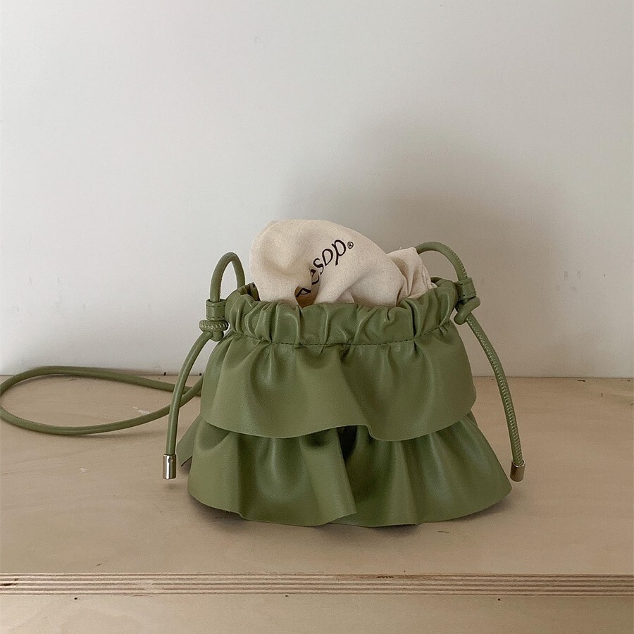 Summer women's 2025 New Women's Shoulder Bag New Ruffle Simple Personalized Trendy Soft Ruffle Crossbody Bag Summer New Women's Crossbo