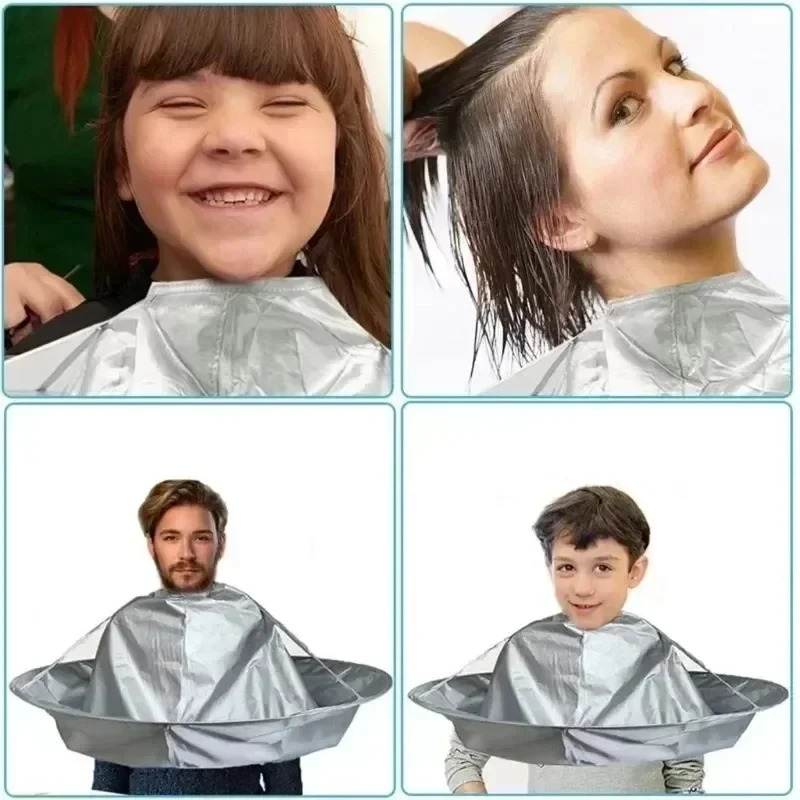 Creative DIY Apron Hair Cutting Cloak Coat Salon Barber Stylist Cape Umbrella Haircut Hairdressing Home Cleaning Protector 250716