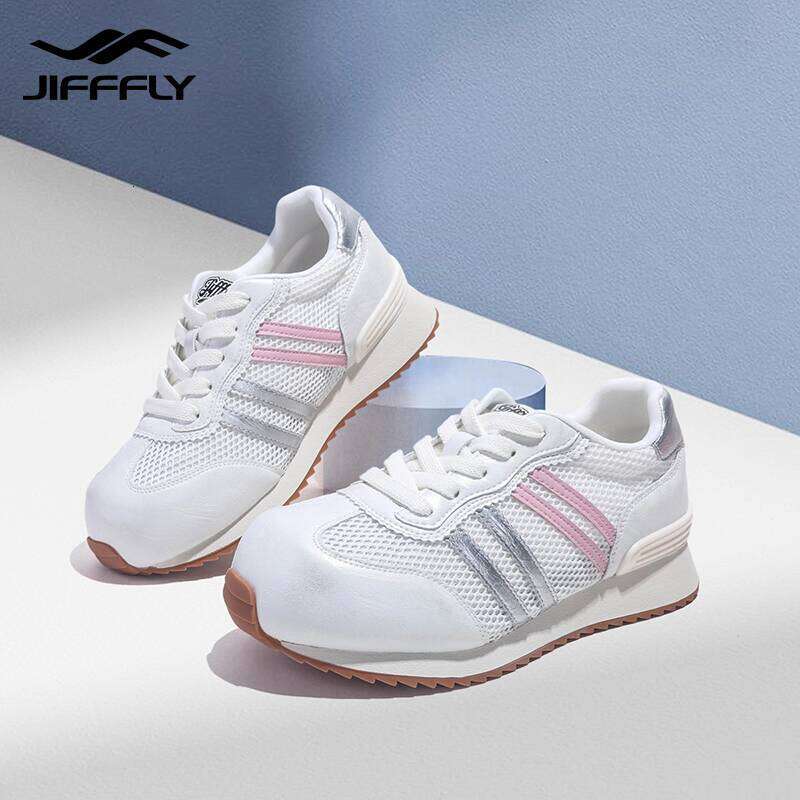 Jifffly Dexun Shoes for Women 2025 Summer New Breathable Lightweight Versatile Slanted Toe Flat Sneakers
