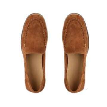 Designer Loafers Flat Women, High-End Korean Style Casual Shoes, Unisex Suede Leather Shoes for Women