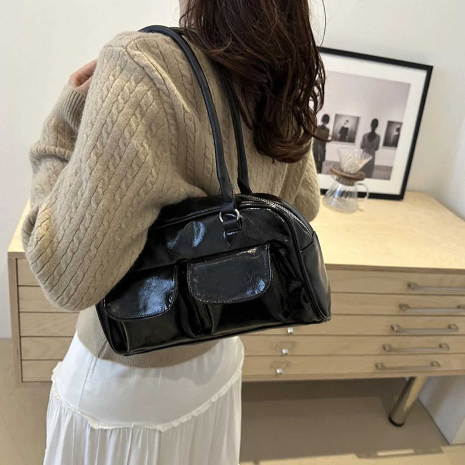 Handbag Womens PU Leather Shoulder Bag Convenient to Use and Spacious Design Underarm Package for Ceremonies and Other Holidays Y250725