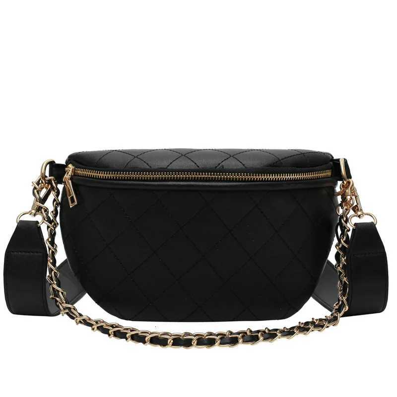 Chain Waist Bags Wen Leather Belt Bags Fem Fanny Pack High-Quality Zipper Ch Packs Luxury Brand Banana Bags Phe Pocket Y250724
