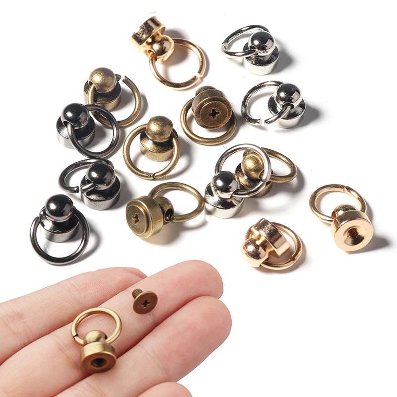 SAUVOO 10pcs/bag Monk Head Metal Pacifier Nail Bag Studded Hook For Bag Hat Choker Phone Case DIY Crafts Accessories 250723