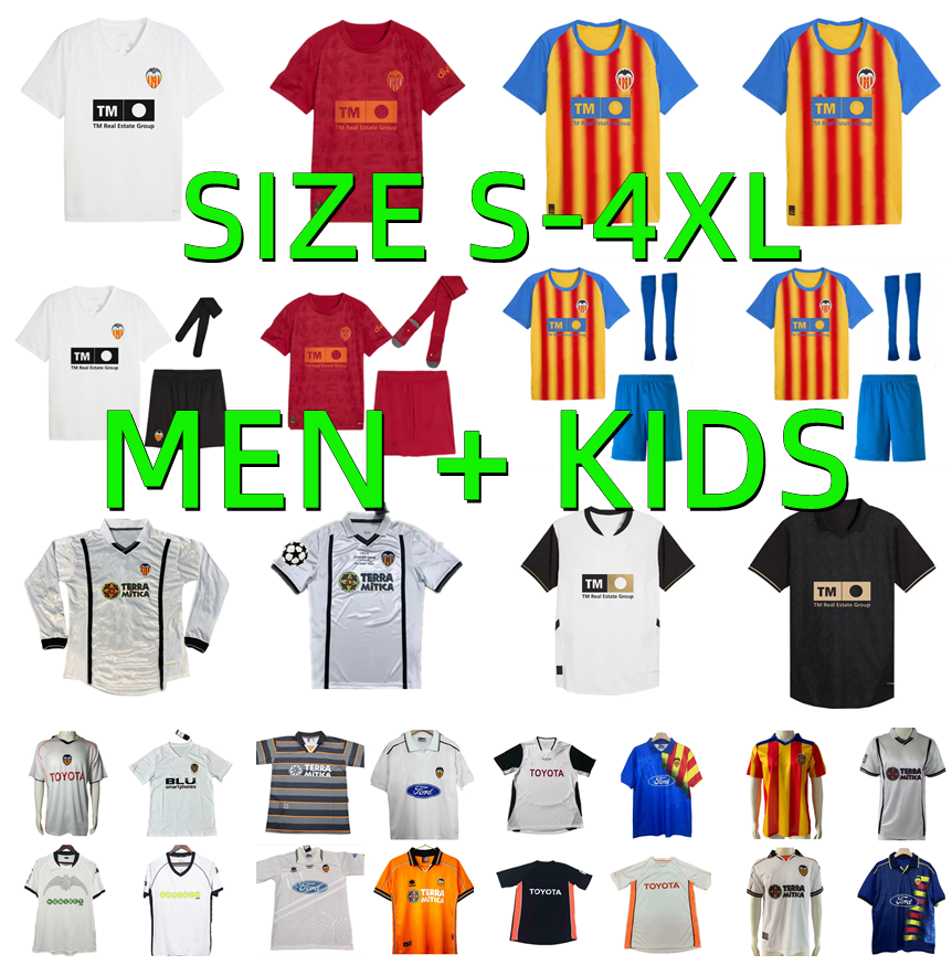 1995 1996 1997 1999 2000 2001 2006 2007 Valencias MENDIETA Romario Retro Soccer Jerseys 2025 2026 Aimar HUGO DURO G. A.ALMEIDA Gaya PEPELU GUERRA Football Shirt Men kids