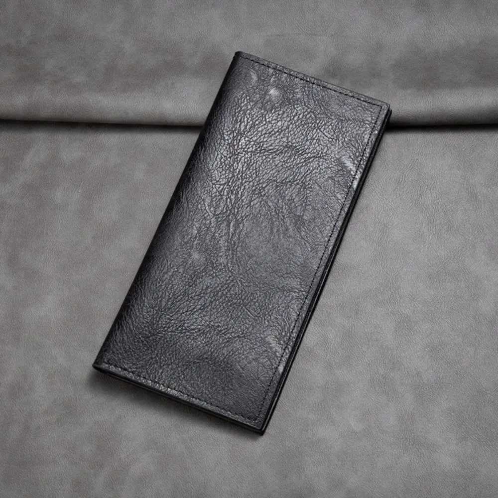 PU Leather Long Wallet For Men Durable Multiple Slots Men Card Holder Thin Soft Men Wallet Card Bag Large Banknote Money Purses Z250725