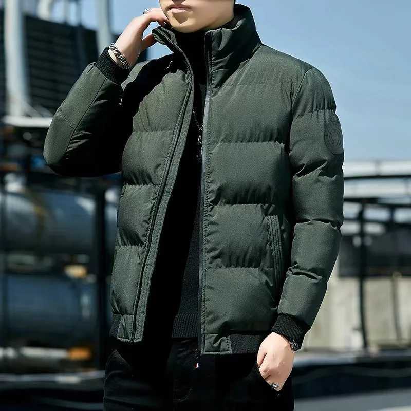 2024 New Mens Winter Jacket Thickened Down Cotton Coat Mens Autumn/Winter Warm Top Stand Collar Trendy Casual Jacket Warm Coat X250725