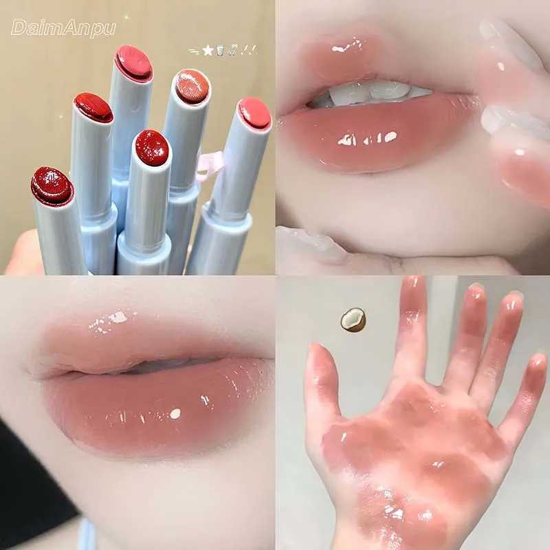 Clear Water Rose Mirror Water Gloss Glass Lipstick Relieve Lip Dryness Waterproof Lasting Korean Make Up Jelly Gloss Lip GlossXJ250724