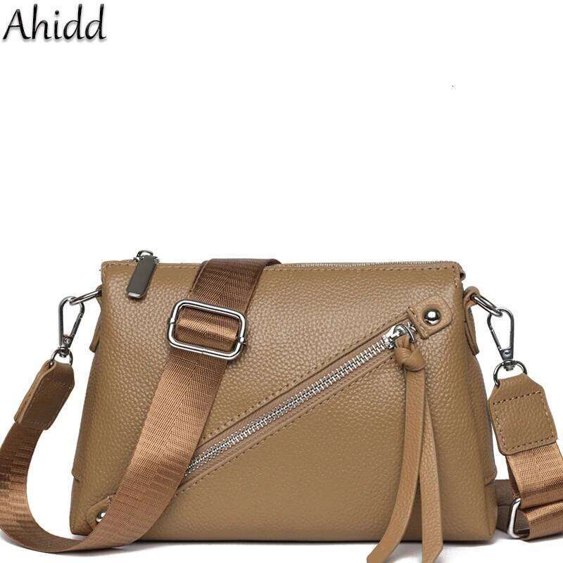 Luxury designer niche soft cowhide shoulder women's high quality leather messenger simple fashion messenger bag