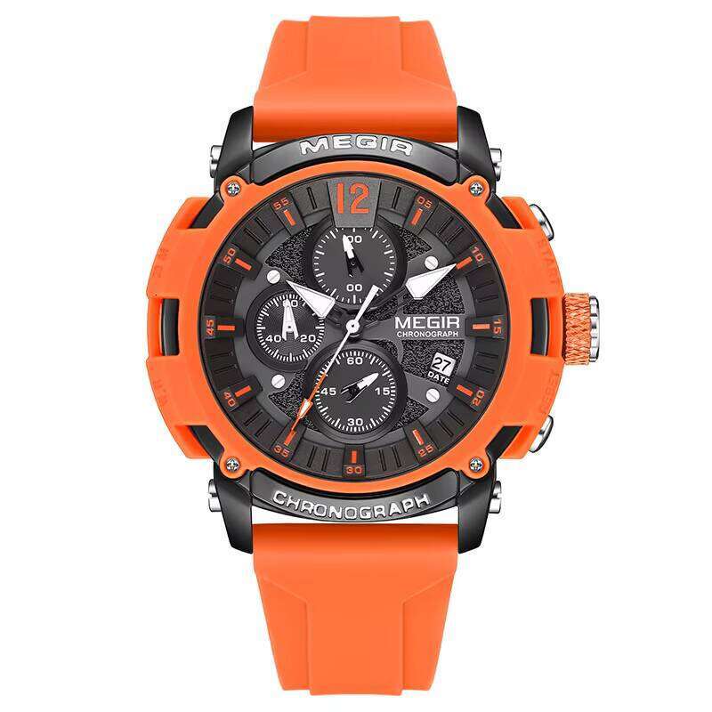 DHwatches MEGIR Men's Digital Sports Watch - 51mm Big Face, Luminous, 30M Waterproof, Silicone Strap, Student Chronograph