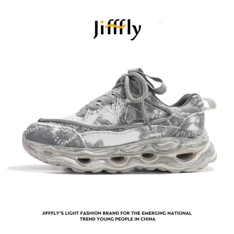 Jifffly Men's Dad Shoes - Autumn/Winter Retro Distressed Casual Sneakers