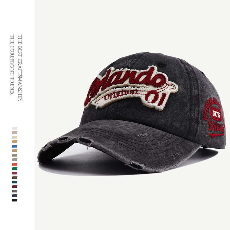 2025 new hat women versatile baseball men highend washed denim duckbill cap