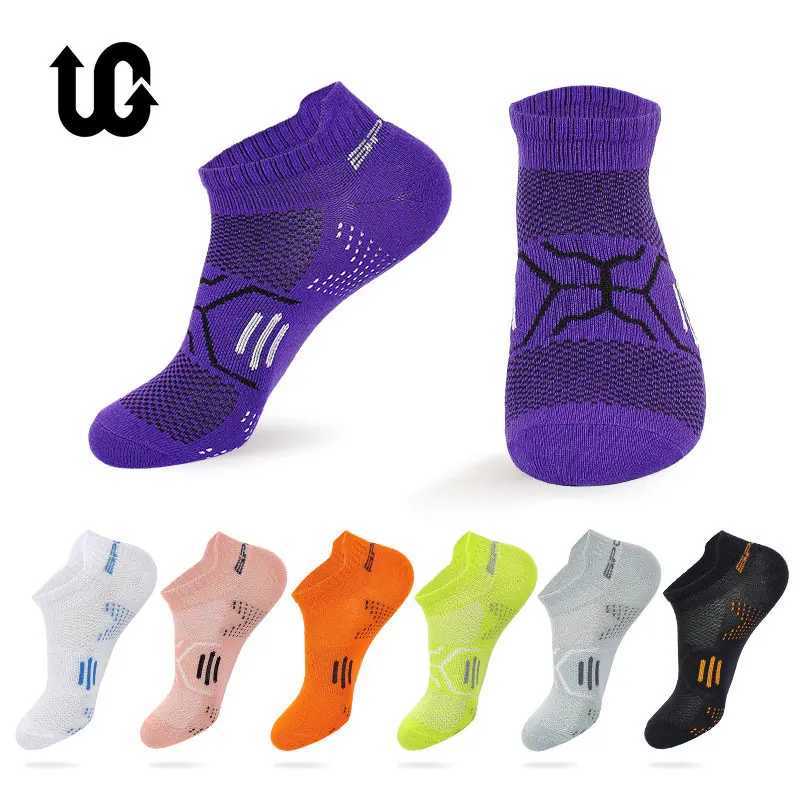 3Pairs/Lot Running Socks for Men and Women Basketball Breathable Anti-Slip Sport Fitness Cycling Walking Cotton Athletic No Sweat Sock X250725