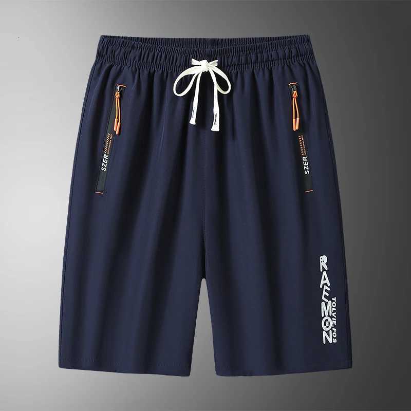 M-8XL Large mens shorts quick drying breathable five-quarter pants mid-length pants straight-leg casual running sports pants W250724
